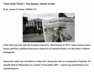 Zero Dark Thirty: The Deeper, Darker Truths (26 January 2013)